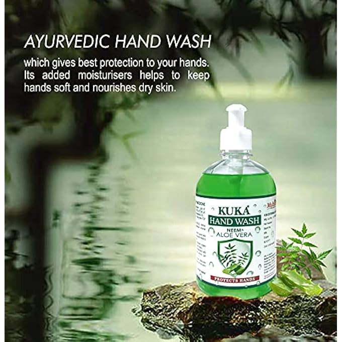 Multani HAND WASH | NEEM & ALOE VERA AYURVEDIC HANDWASH | PROTECTS HANDS FROM GERMS | 500 ML - Image 4